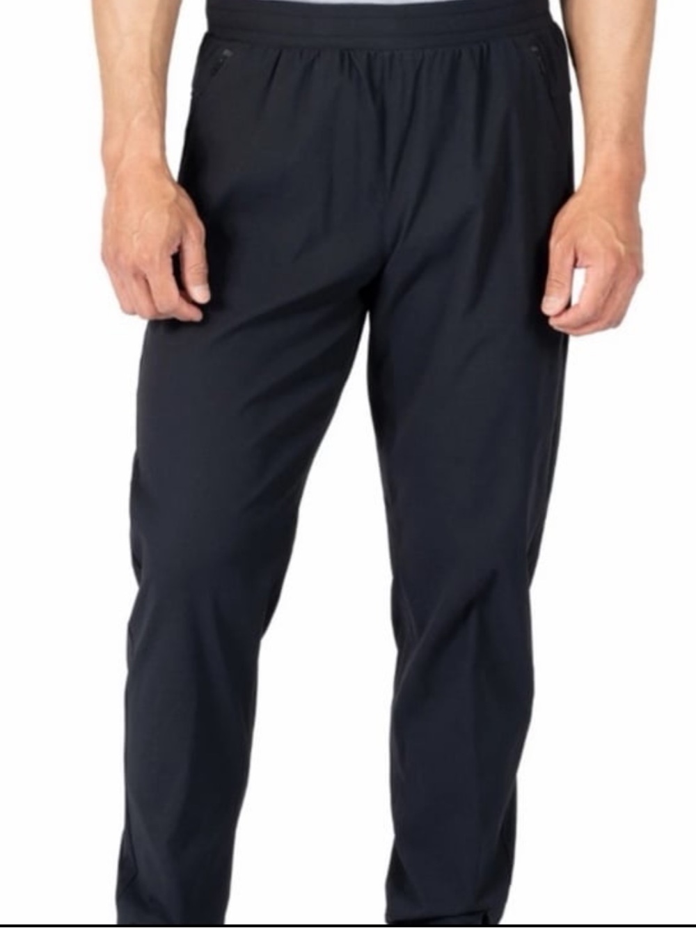 Soybu Performance Jogger Stretch Water Resistant Pants, Black, Men’s Size Large